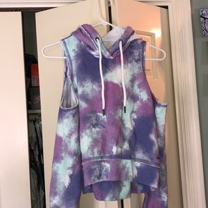 tie dye hollister sweatshirt